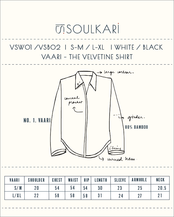 VAARI - THE  VELVETINE SHIRT